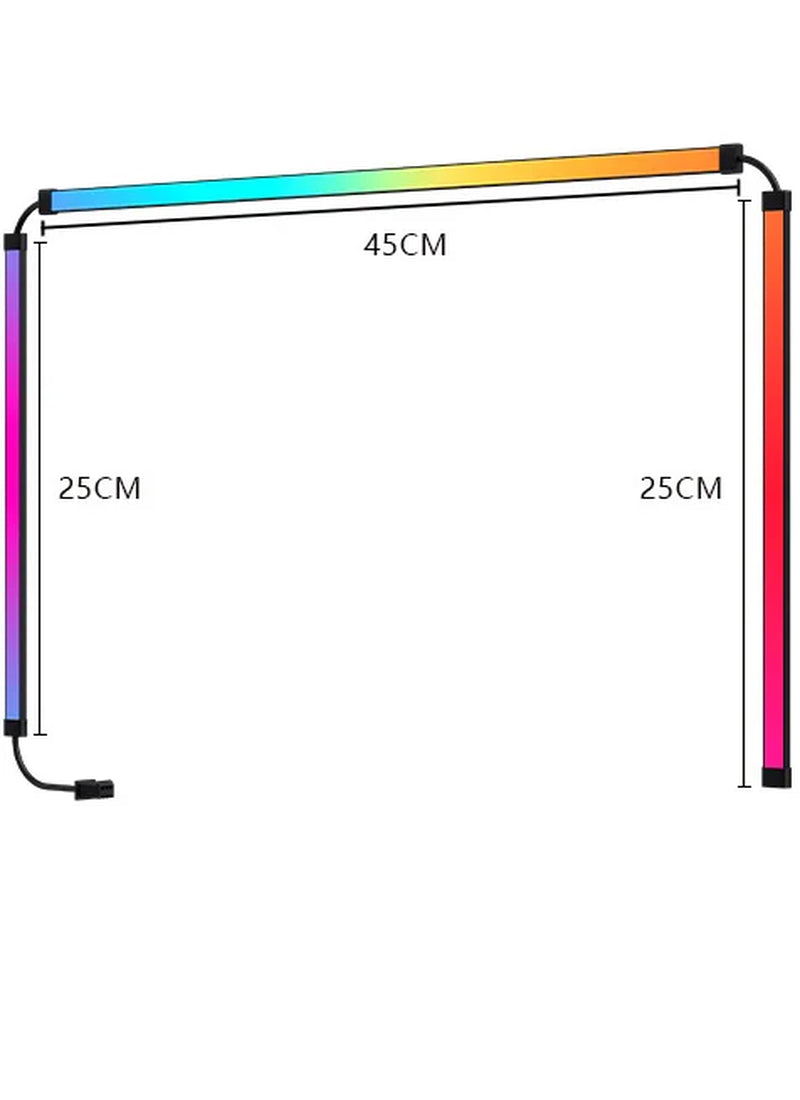 RGB Computer Monitor Sync LED Backlight with Adhesive, Immersion PC Rhythm Strip Light for Gaming Room Decor, Christmas Gifts