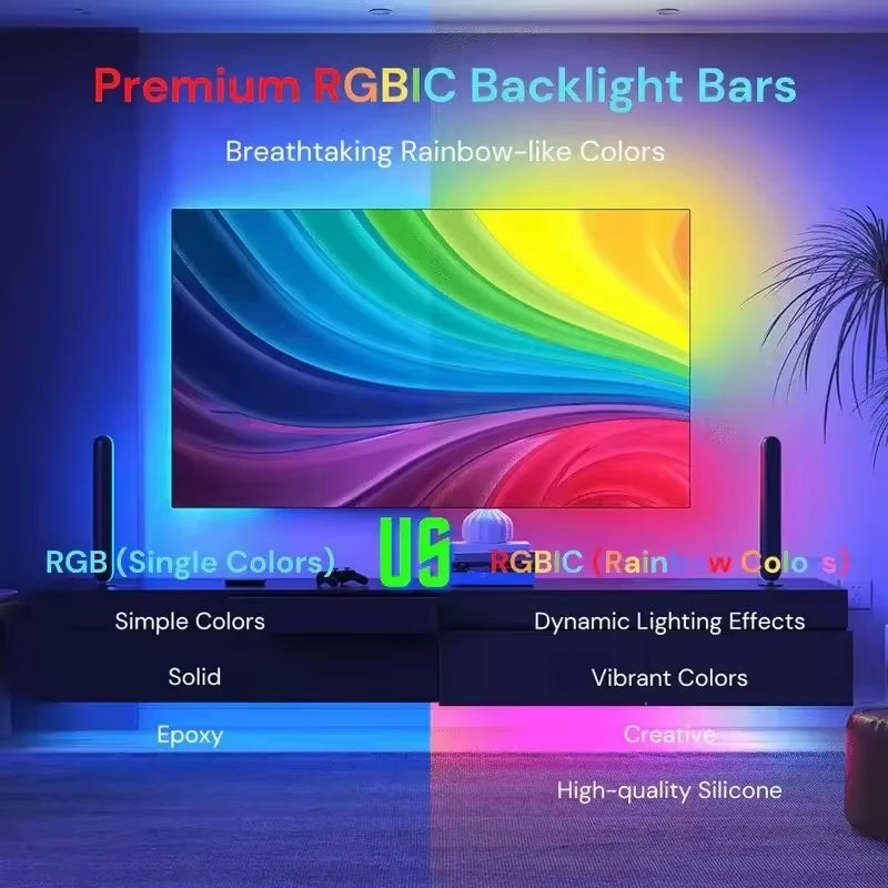 TV Ambient Backlight with AR Color Gamut Sensor App Control Music Sync Smart Screen Color Synchronization Game Atmosphere Light