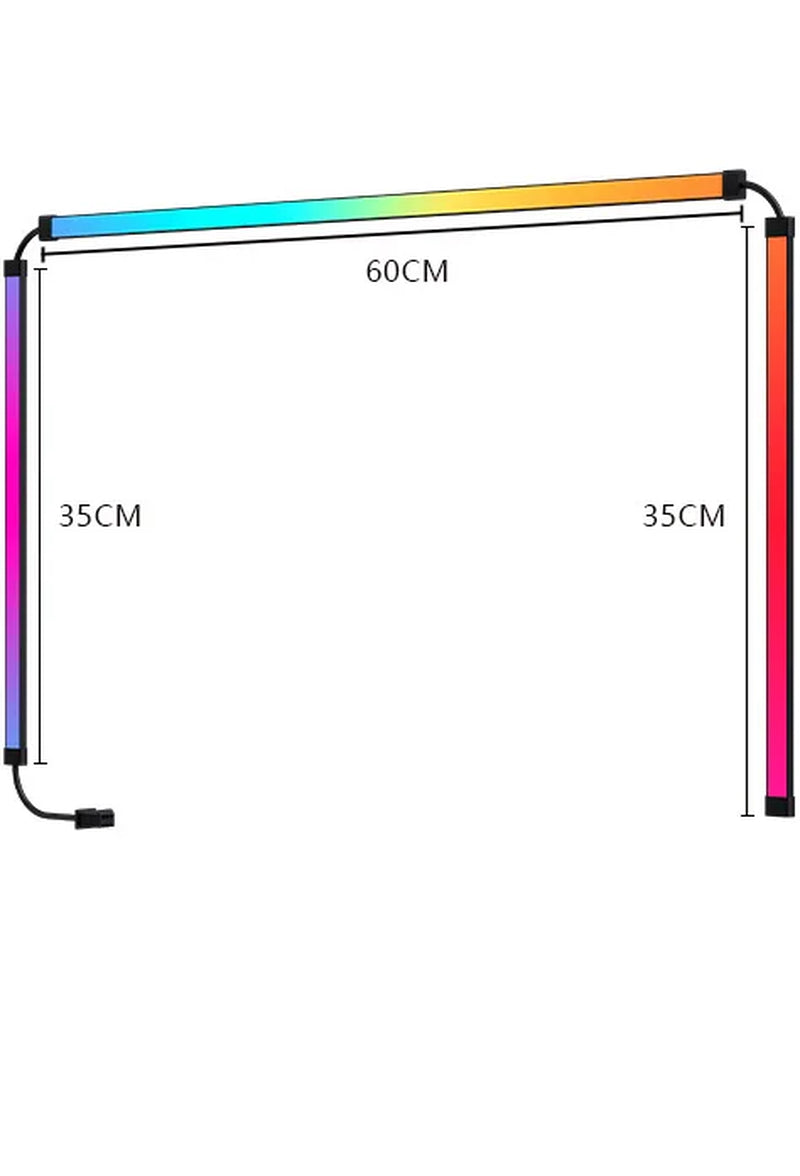RGB Computer Monitor Sync LED Backlight with Adhesive, Immersion PC Rhythm Strip Light for Gaming Room Decor, Christmas Gifts