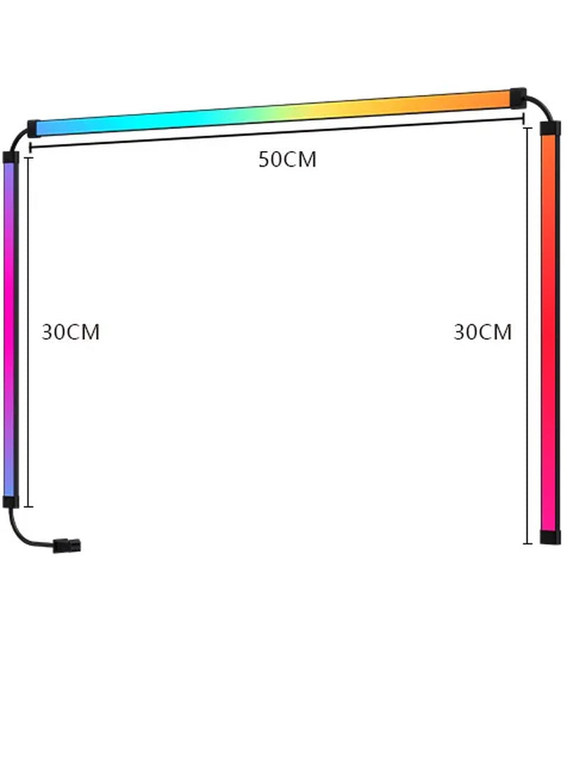 RGB Computer Monitor Sync LED Backlight with Adhesive, Immersion PC Rhythm Strip Light for Gaming Room Decor, Christmas Gifts